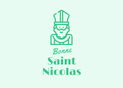 Bonne f&ecirc;te avec Saint Nicolas en vert